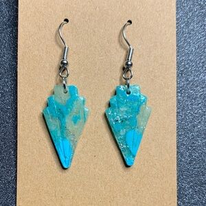 Turquoise Arrowhead Earrings